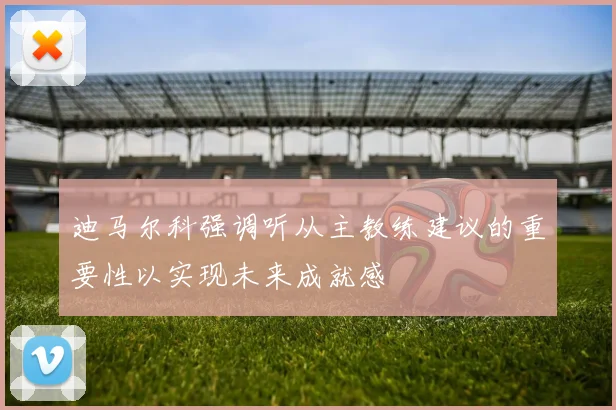 迪马尔科强调听从主教练建议的重要性以实现未来成就感
